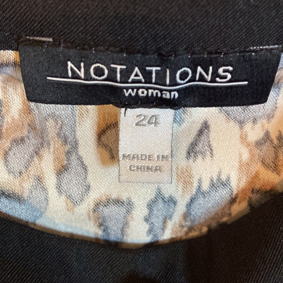 NOTATIONS SLEEVELESS PRINT DRESS - Picture 4 of 7